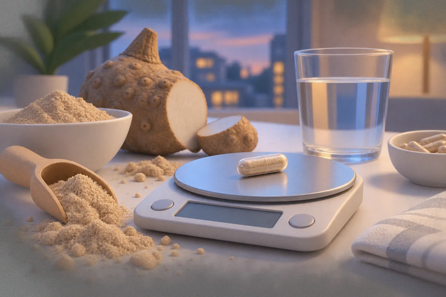 Glucomannan-Kapseln: Lohnt sich der teure Sättigungseffekt?