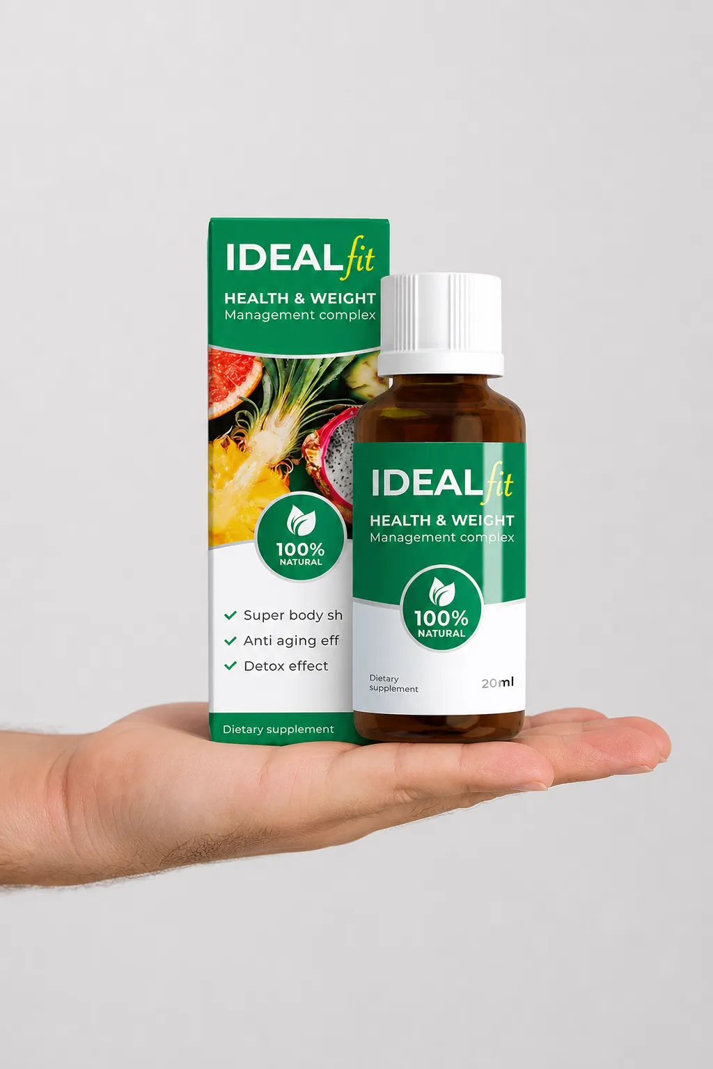 IdealFit — Verpackung in der Hand