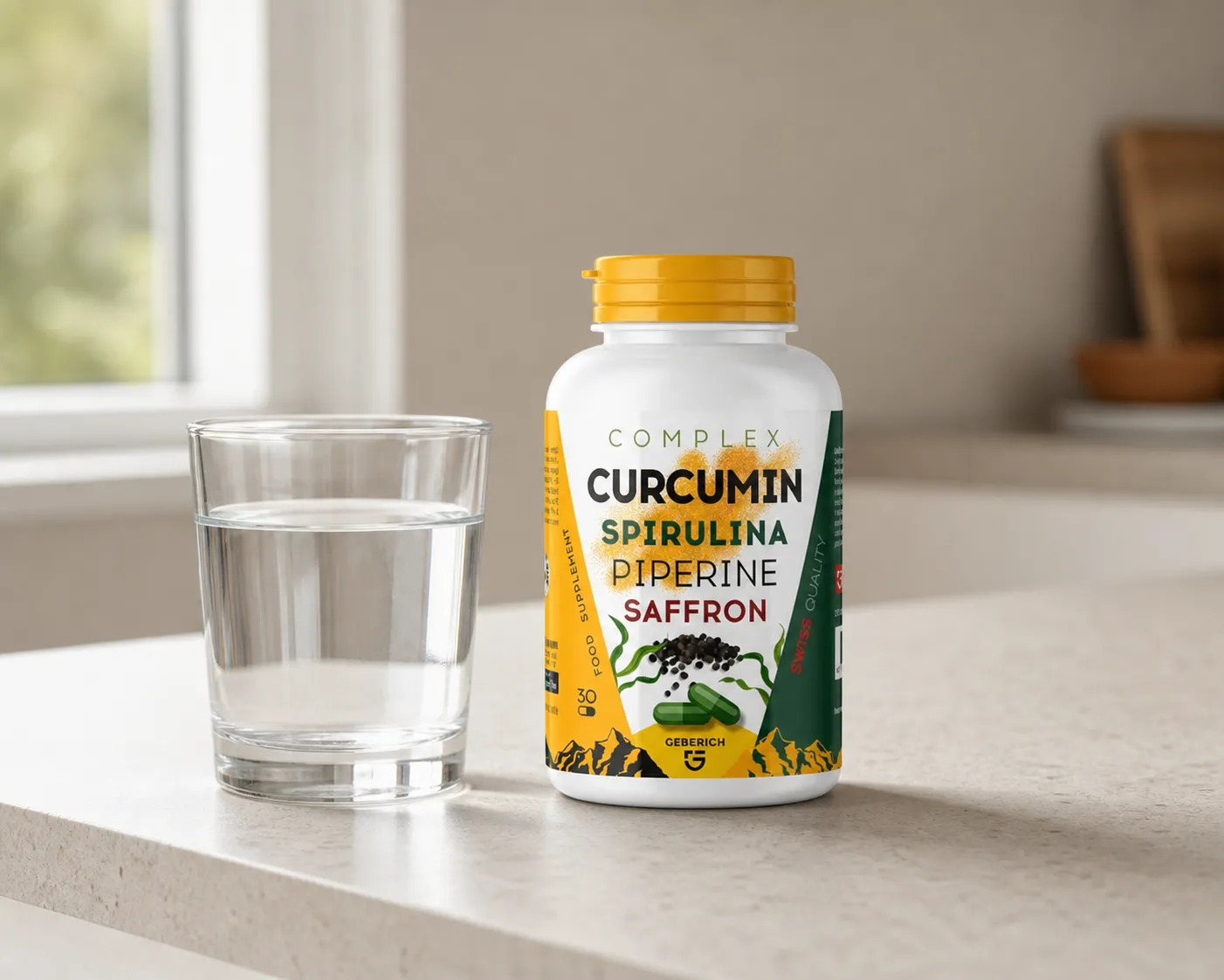 Curcumin — Verpackung im Alltag