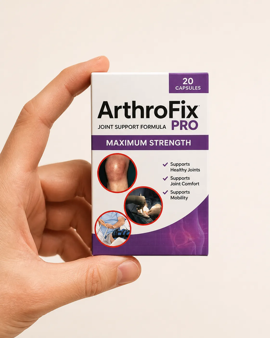 Flexosamine — Verpackung in der Hand