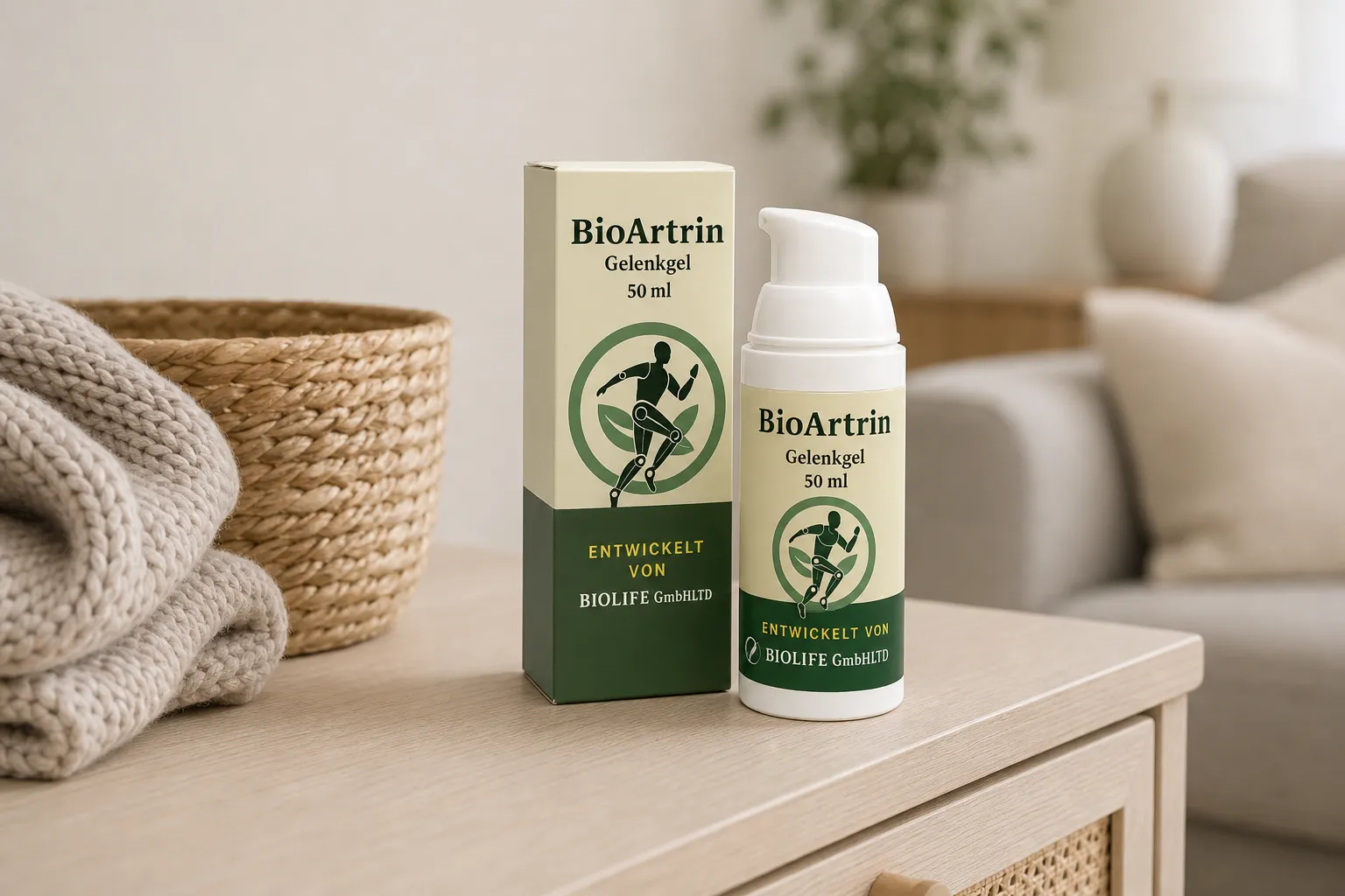 BioArtrin — Verpackung im Alltag