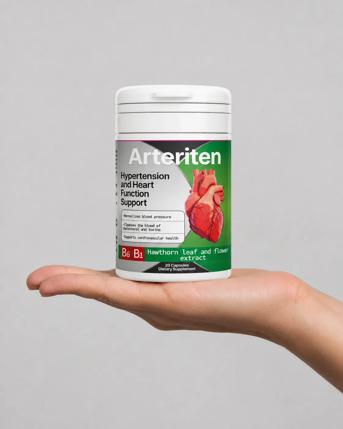 Arteriten — Verpackung in der Hand
