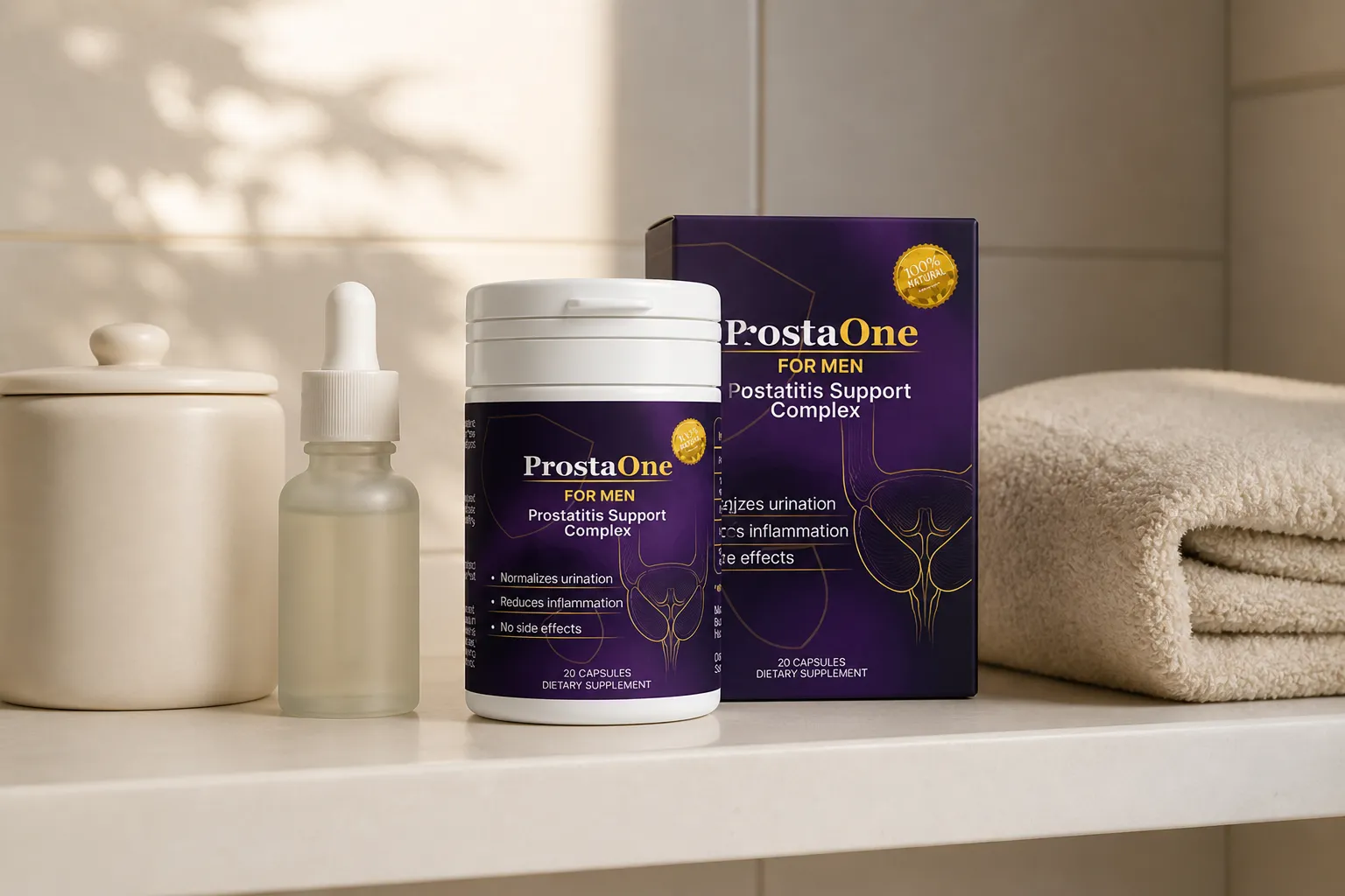 ProstaOne — Verpackung im Alltag