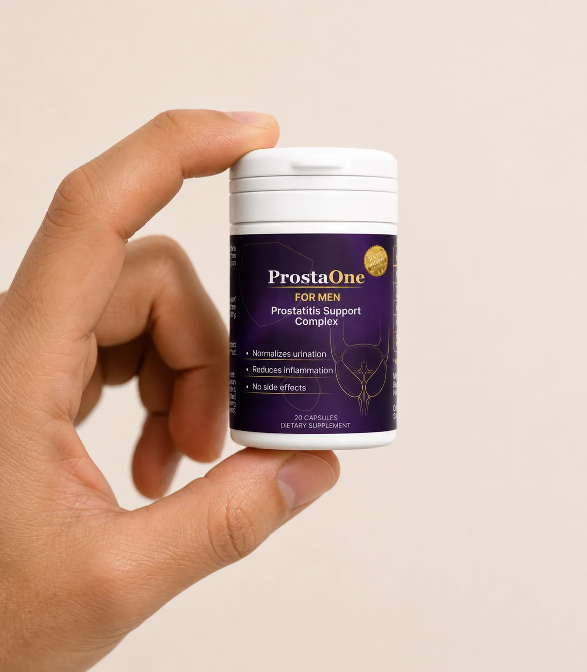 ProstaOne — Verpackung in der Hand