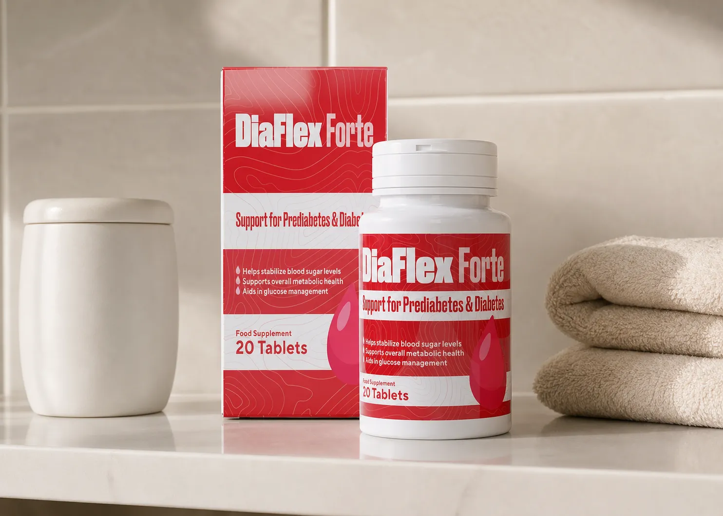 DiaFlex Forte — Verpackung im Alltag
