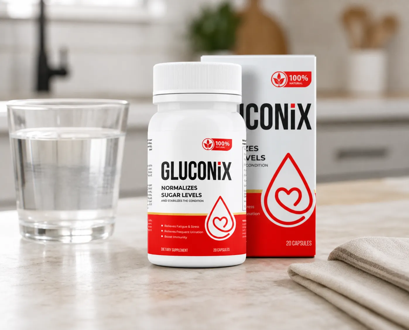 Gluconix — Verpackung im Alltag