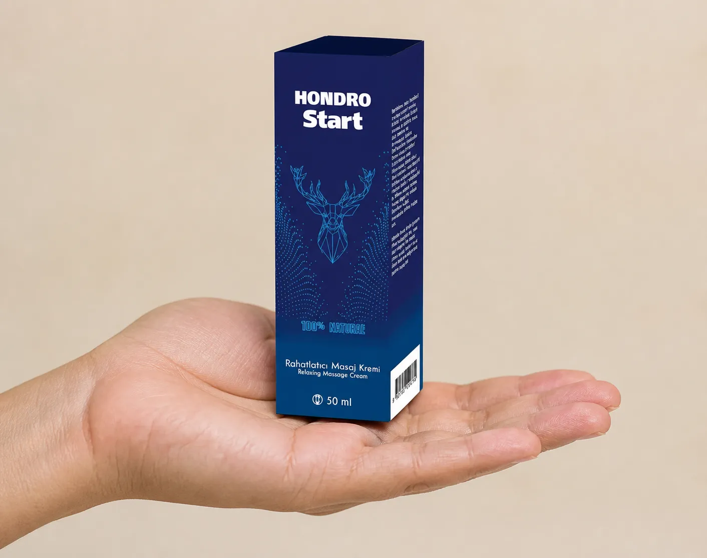 Chondrostart — Verpackung in der Hand