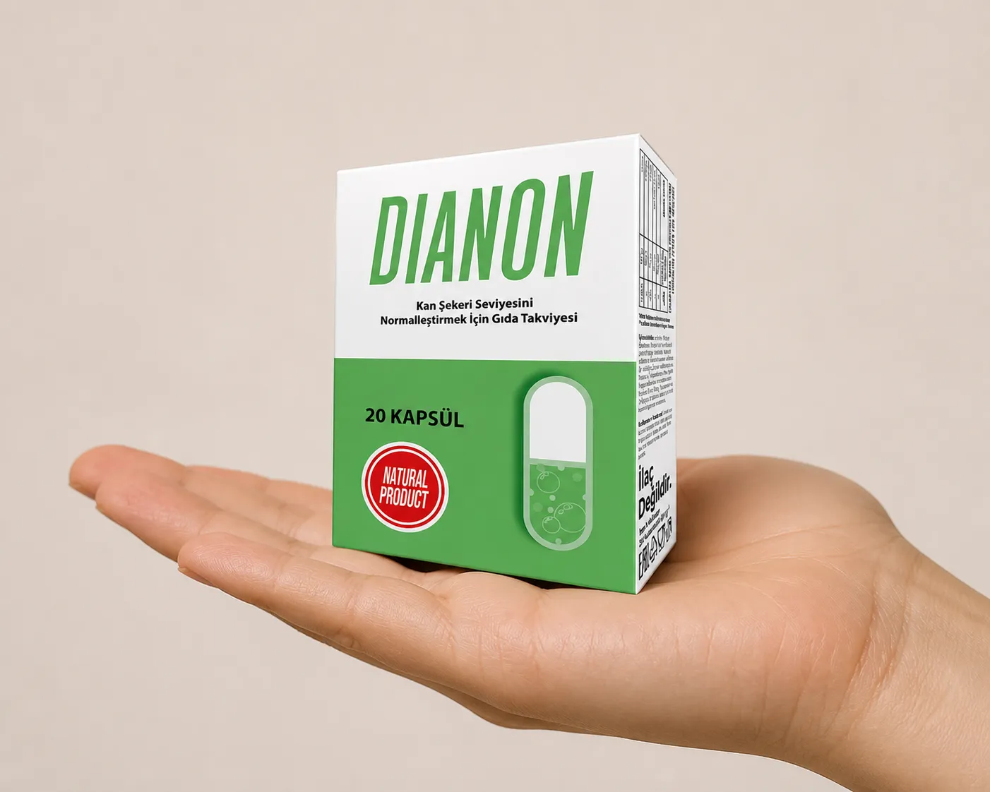 Dianon — Verpackung in der Hand
