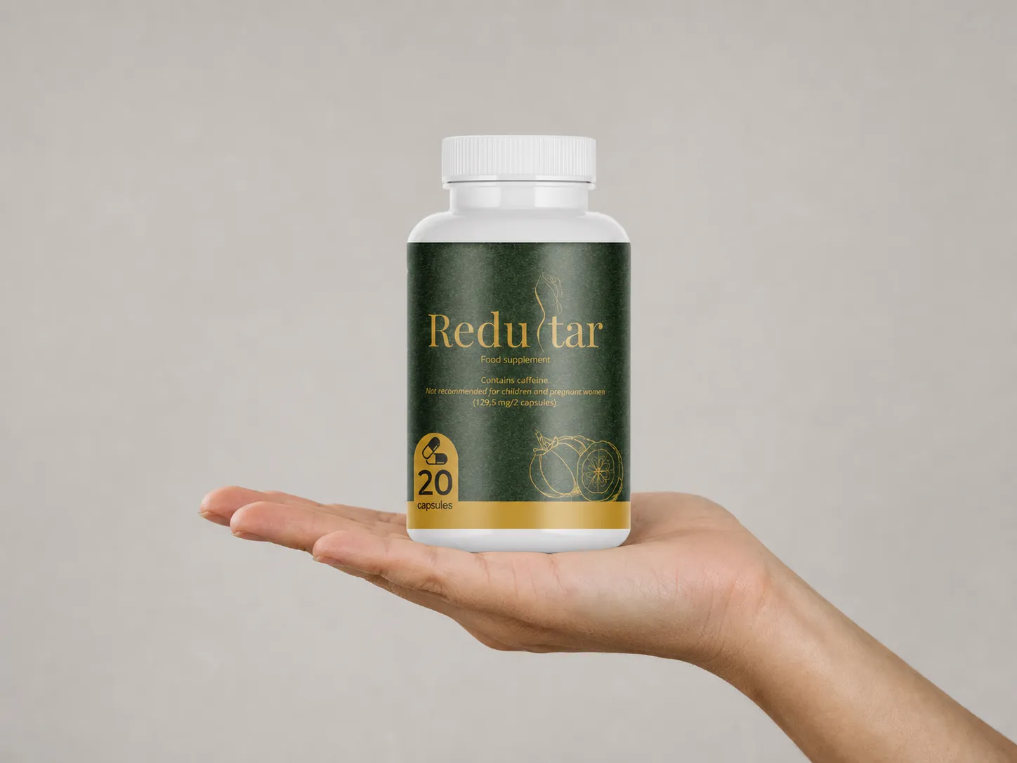 Redustar — Verpackung in der Hand