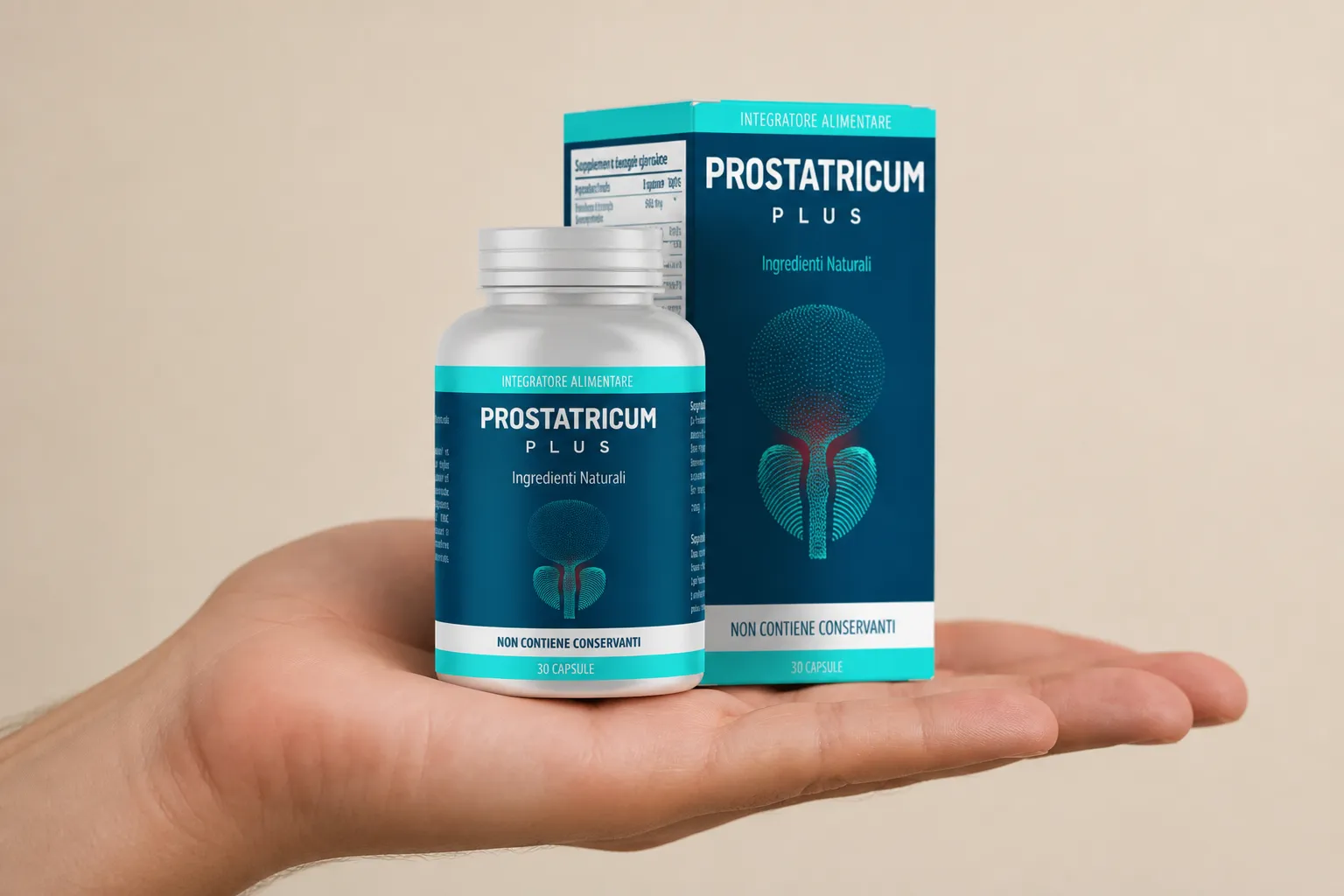 Prostatricum PLUS — Verpackung in der Hand