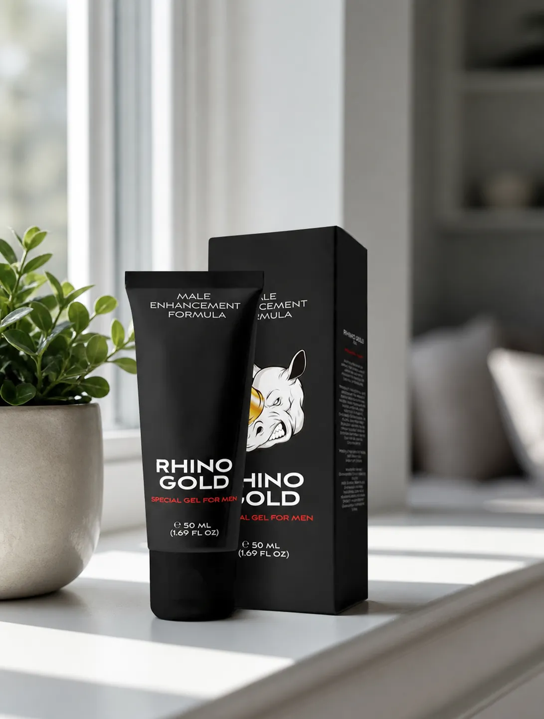 Rhino Gold Gel — Verpackung im Alltag
