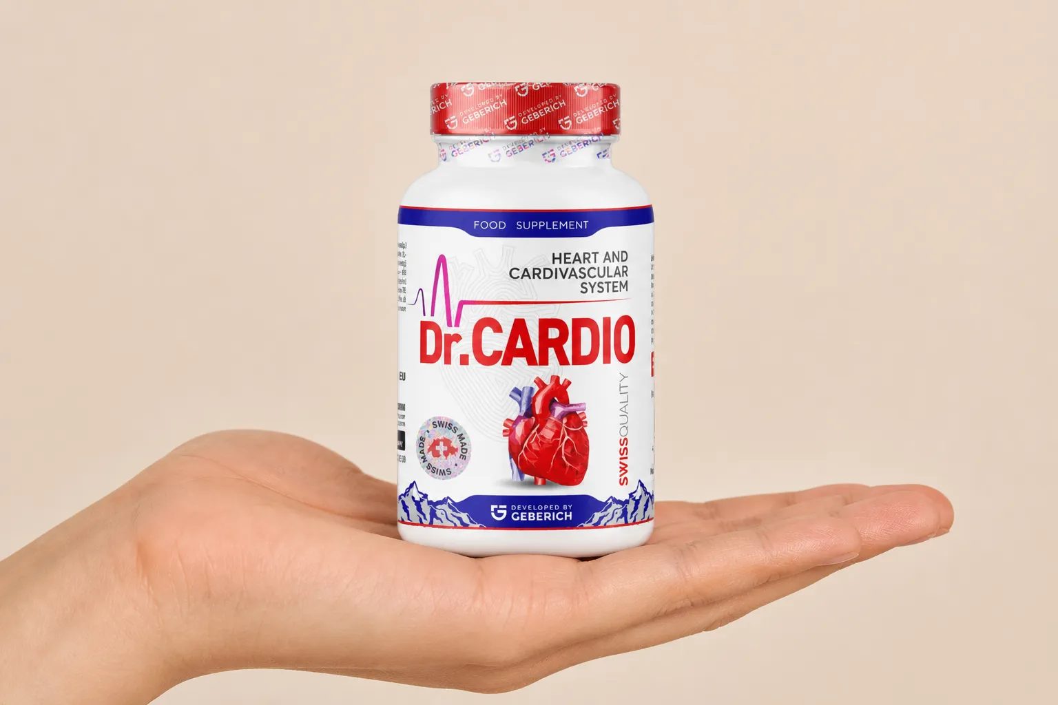 Dr.Cardio — Verpackung in der Hand