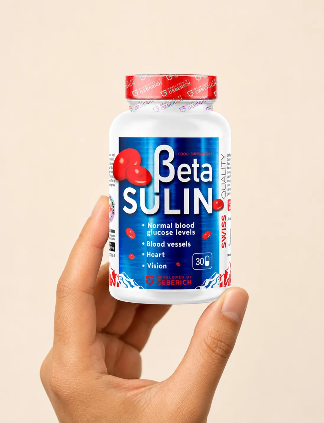 Betasulin — Verpackung in der Hand