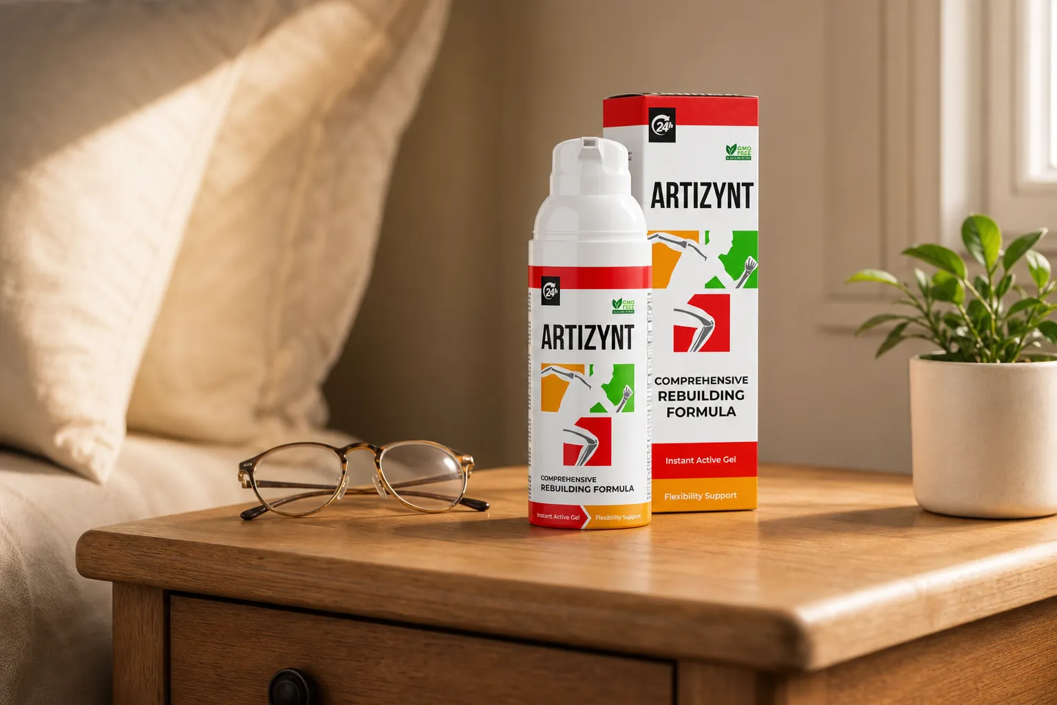 ArtiZynt Gel Full price + — Verpackung im Alltag