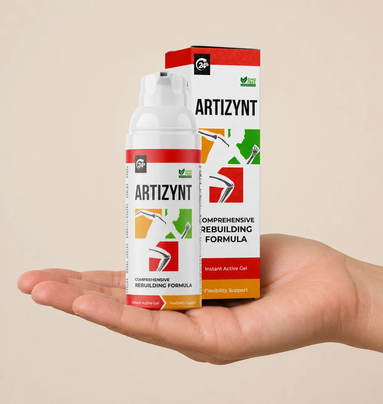 ArtiZynt Gel Full price + — Verpackung in der Hand