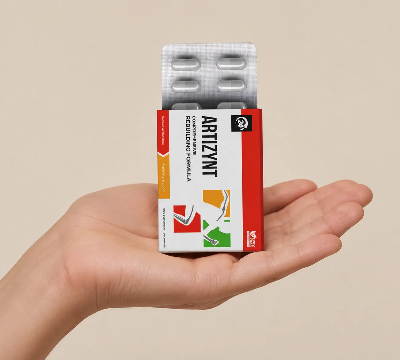 ArtiZynt Capsules Full price + — Verpackung in der Hand