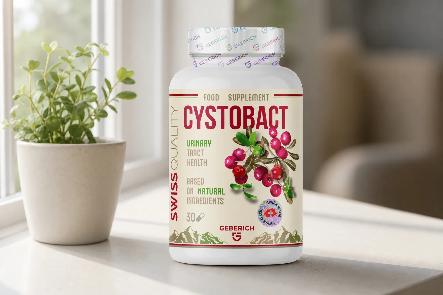 CYSTOBACT — Verpackung im Alltag