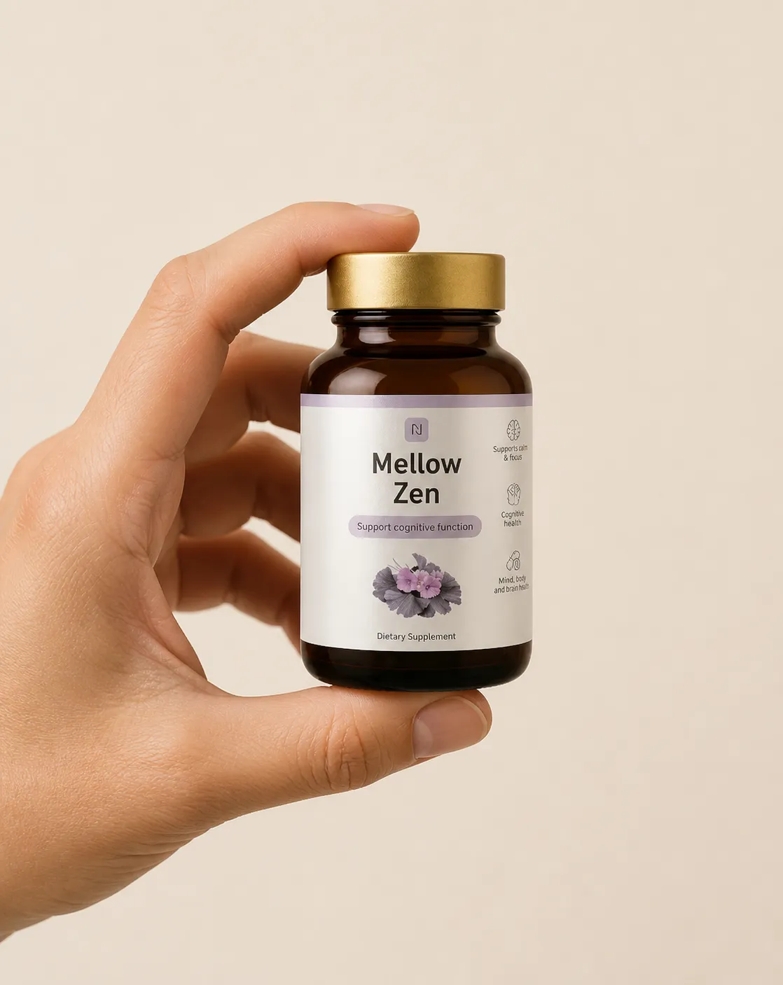 Mellow Zen — Verpackung in der Hand