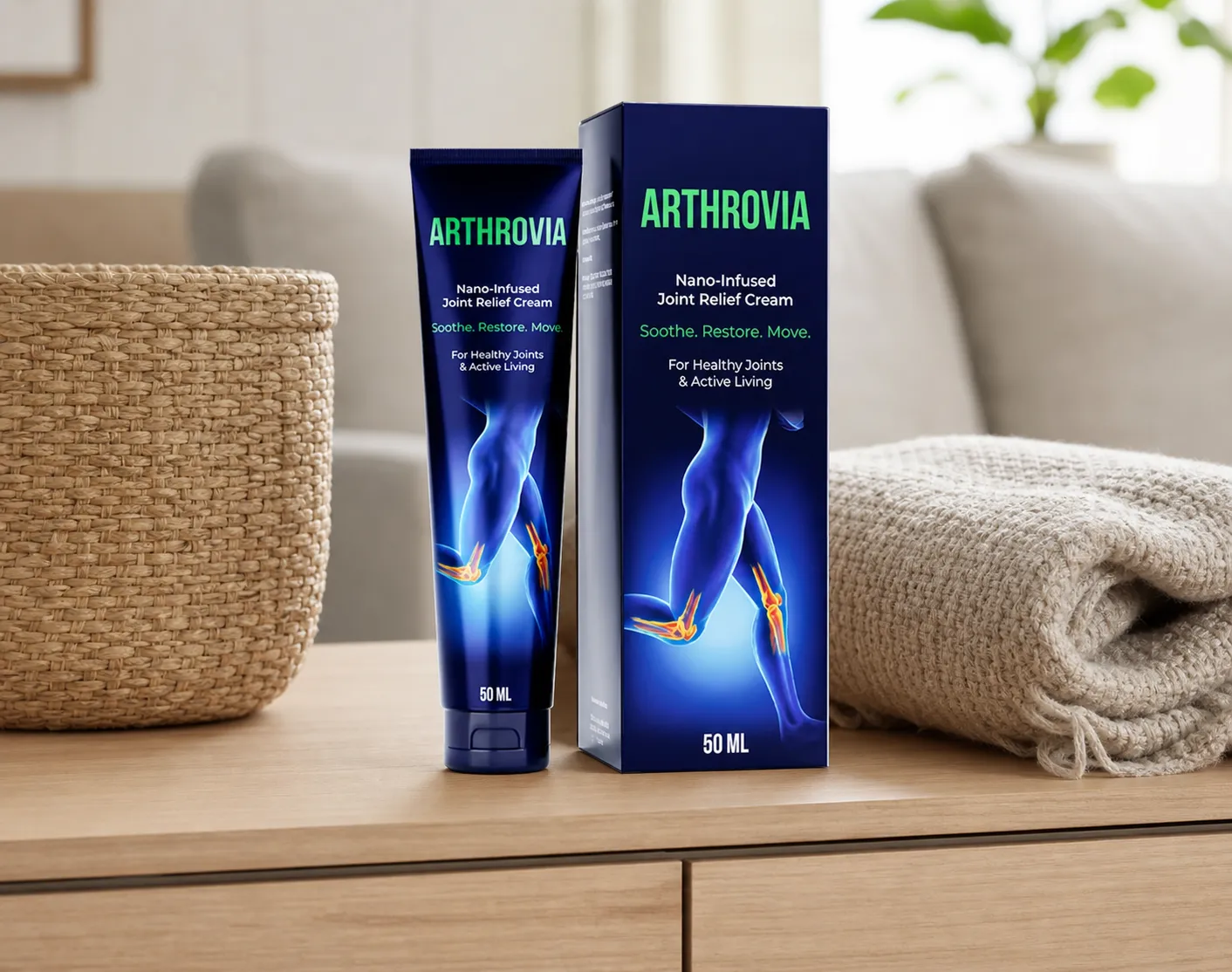 Arthrovia — Verpackung im Alltag