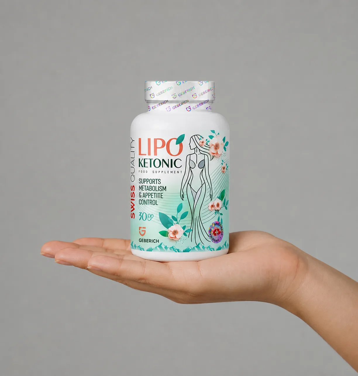 LIPOKETONIC — Verpackung in der Hand