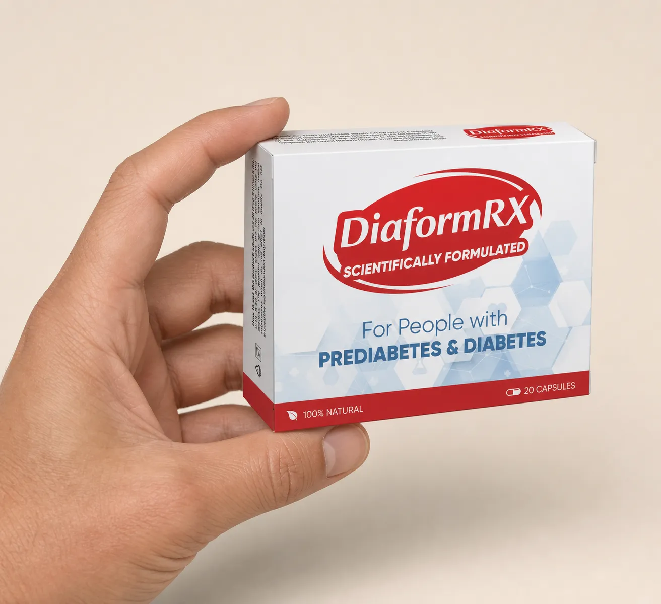 DiaformRX Full price + — Verpackung in der Hand