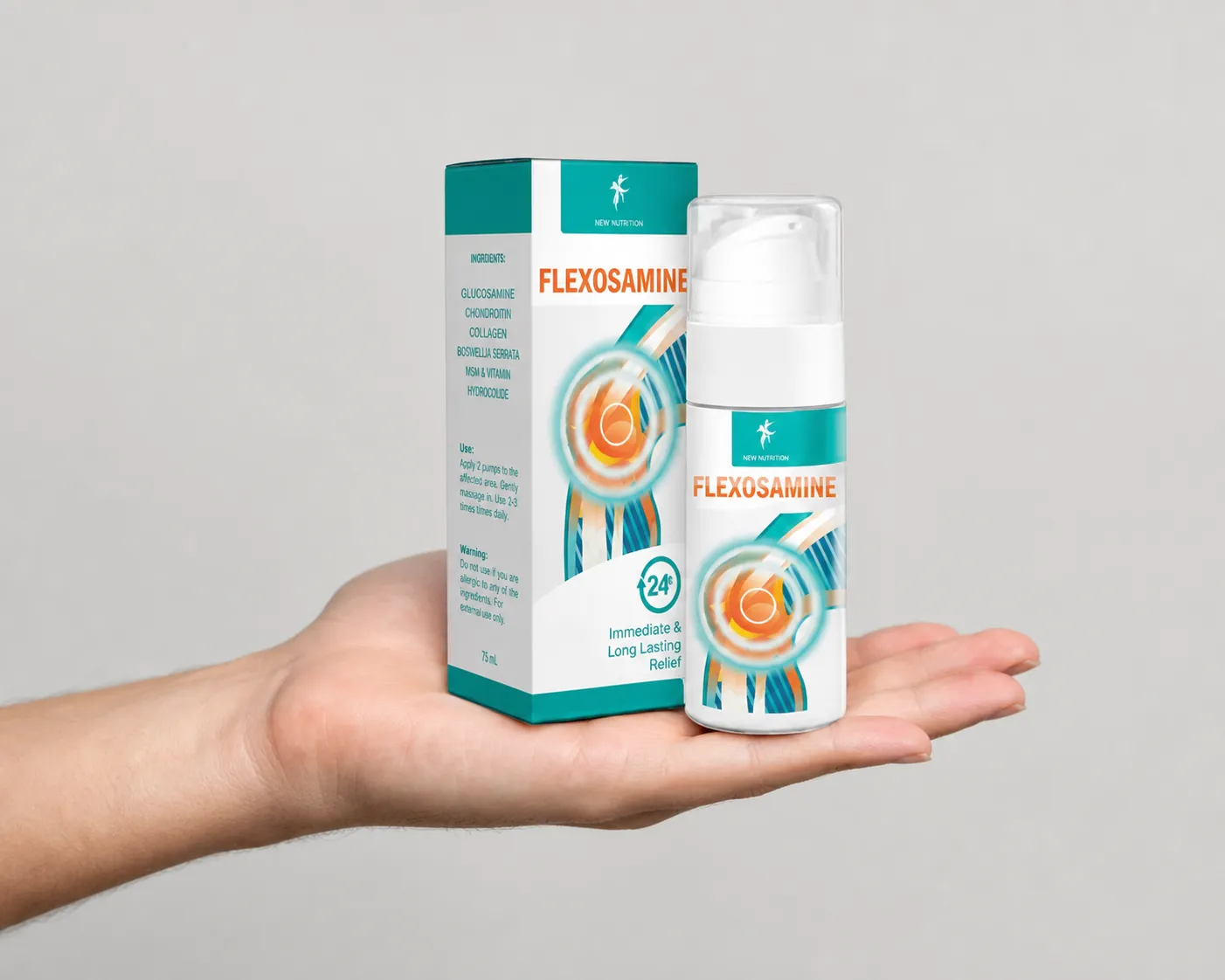 Flexosamine Gel Full price + — Verpackung in der Hand