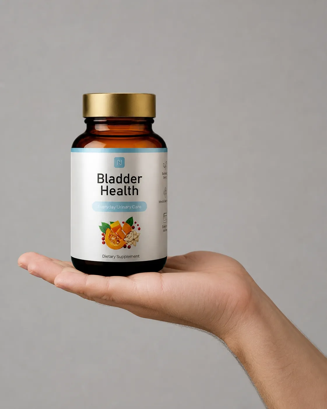 Bladder Health — Verpackung in der Hand