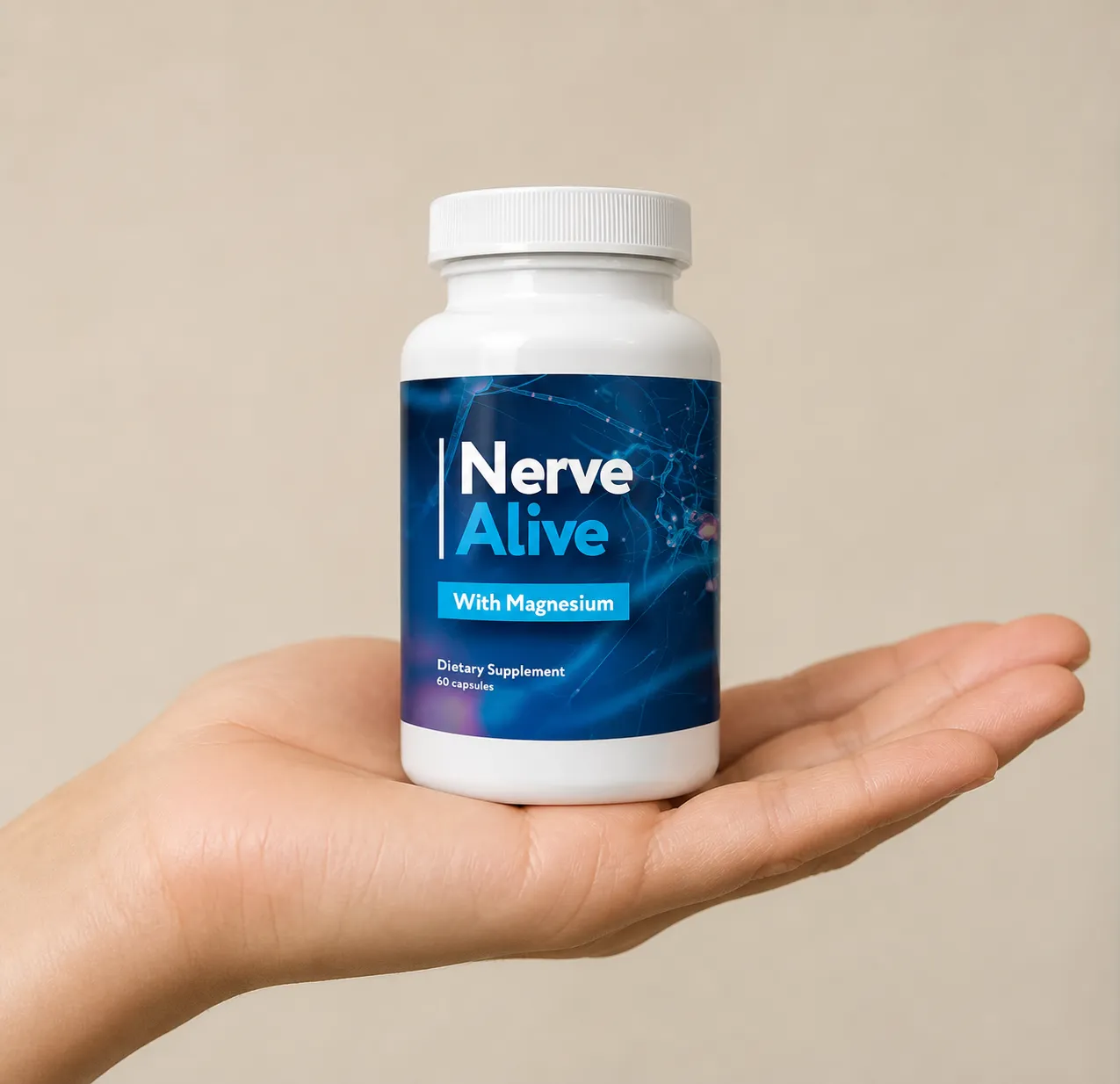 NerveAlive — Verpackung in der Hand