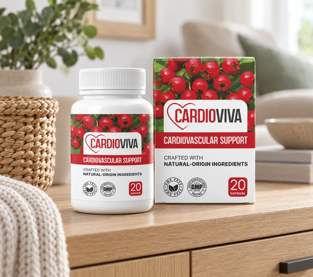 CardioViva — Verpackung im Alltag