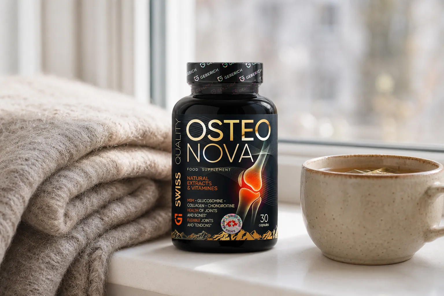 OsteoNova — Verpackung im Alltag