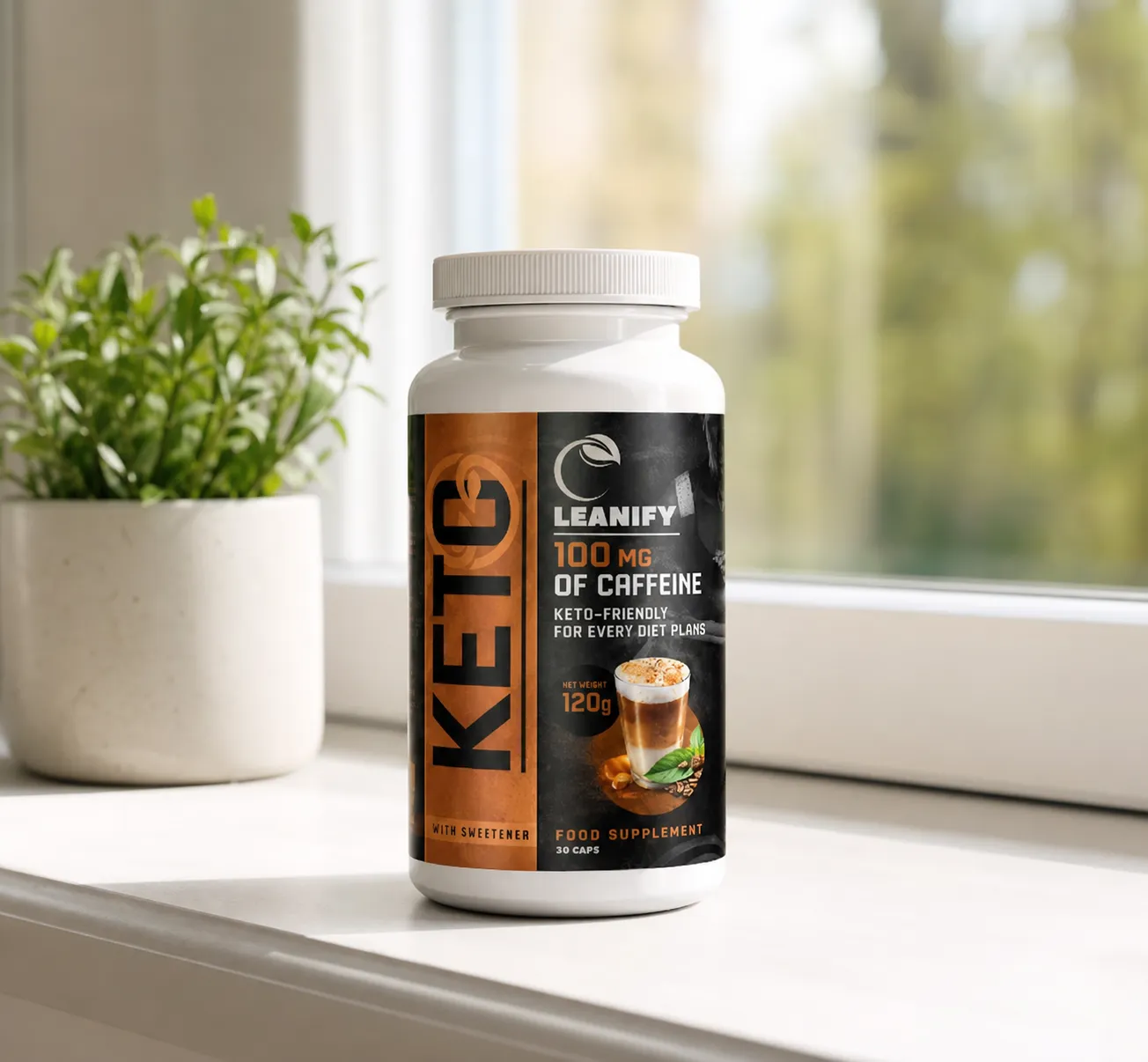 Leanify Keto — Verpackung im Alltag
