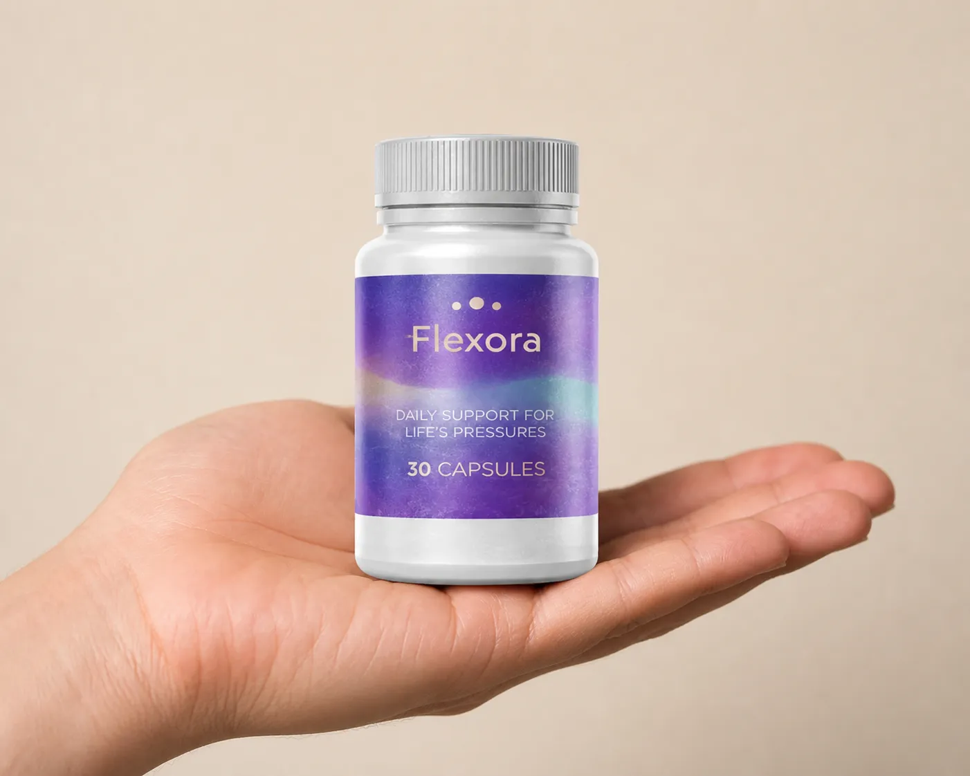 Flexora — Verpackung in der Hand