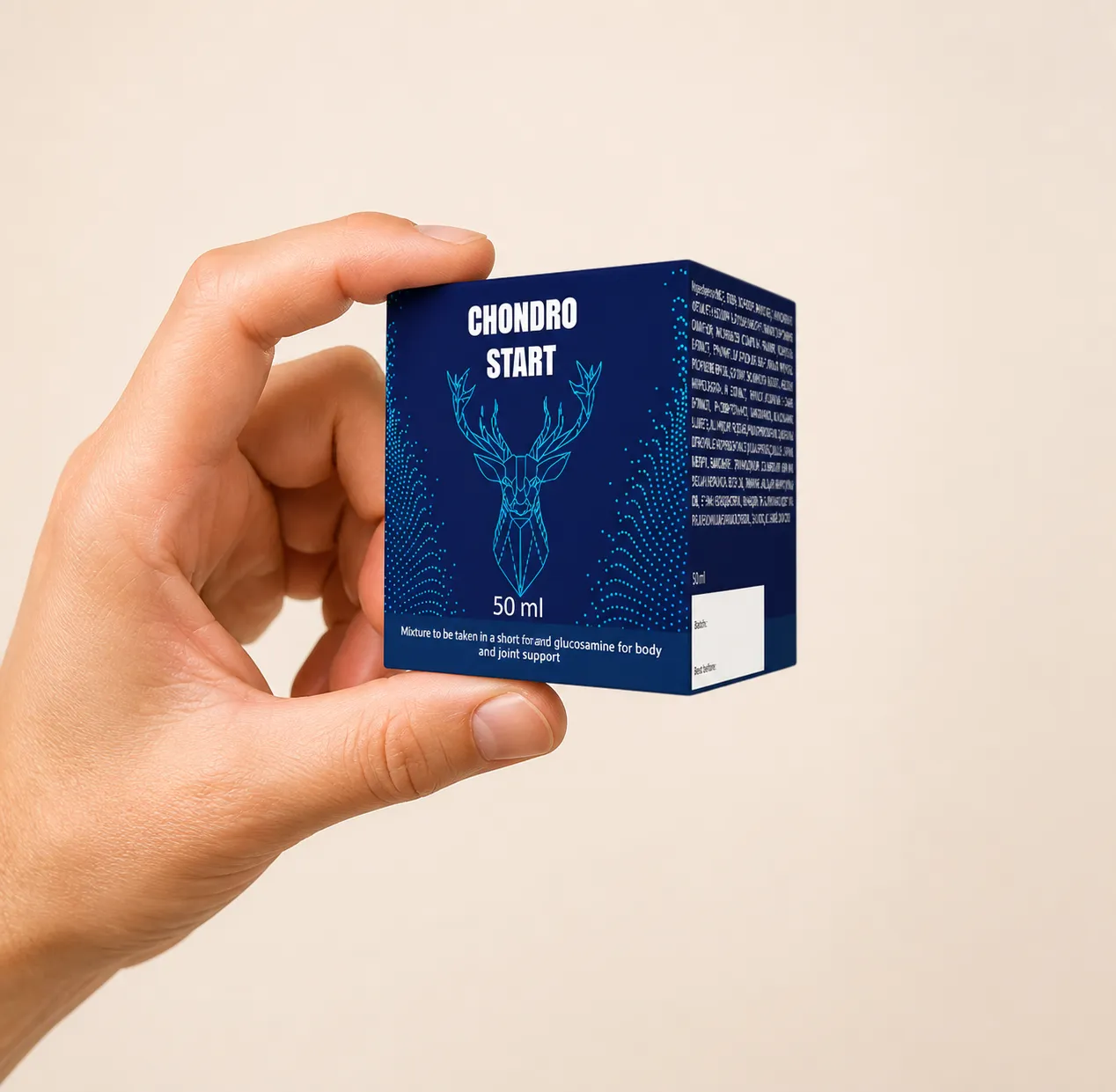 Chondrostart — Verpackung in der Hand