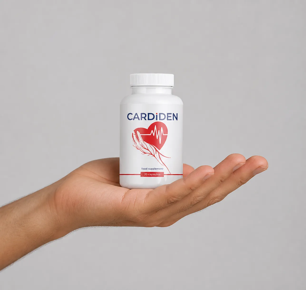 Cardiden — Verpackung in der Hand
