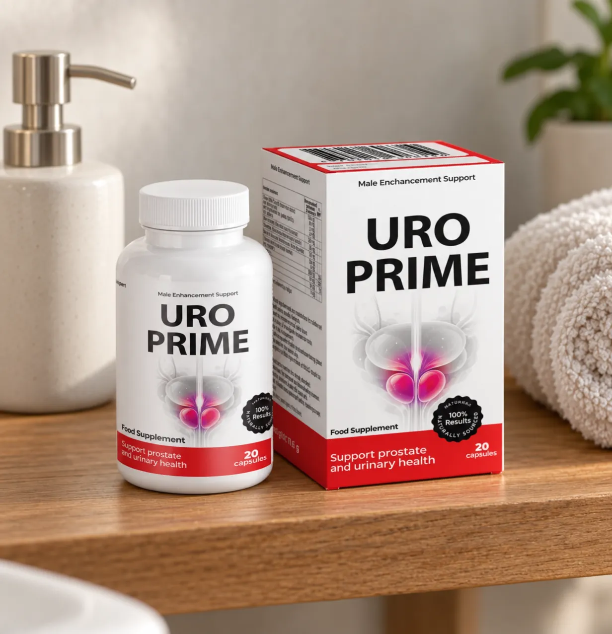 UroPrime — Verpackung im Alltag