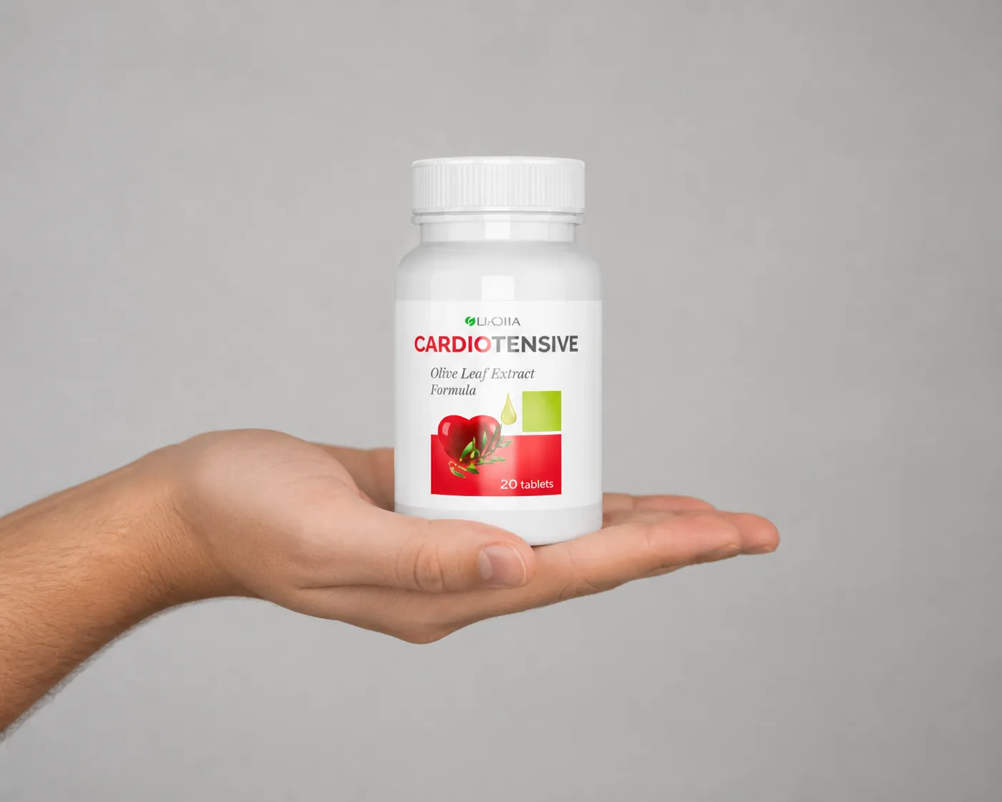 Cardiotensive — Verpackung in der Hand