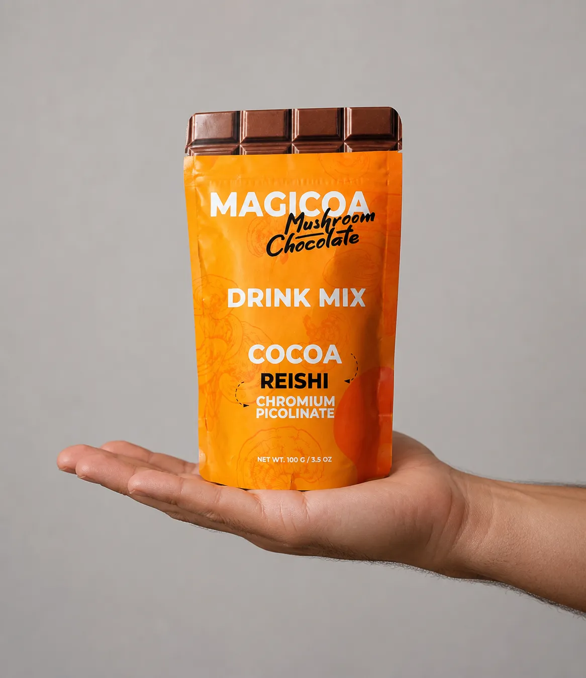 Magicoa — Verpackung in der Hand