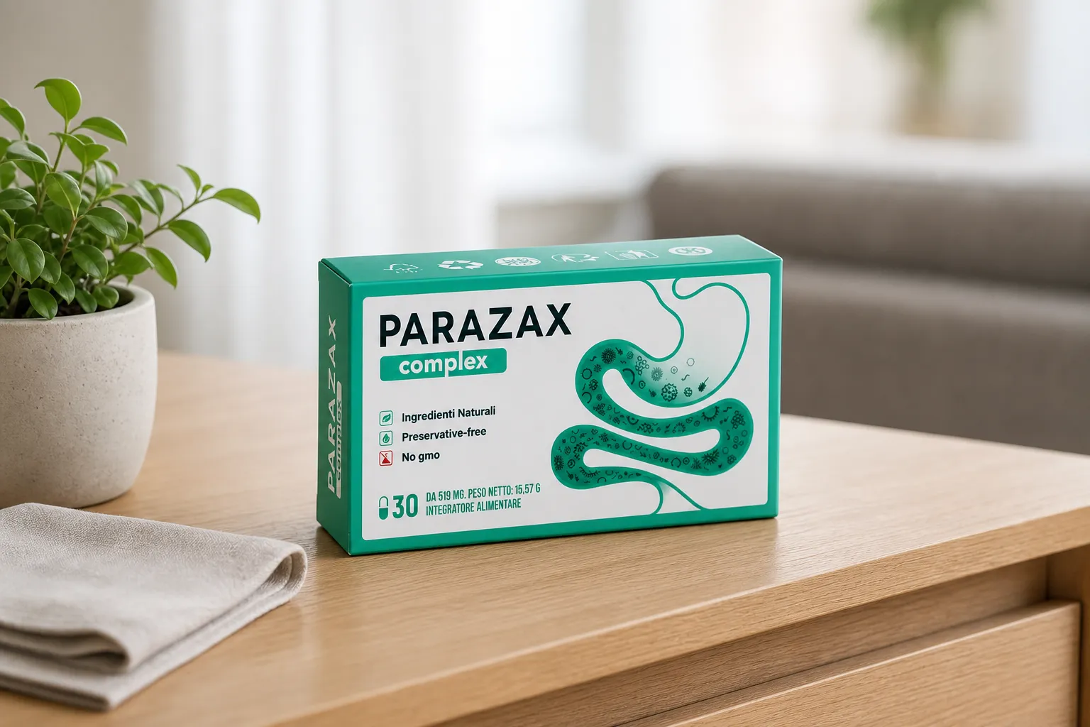 Parazax — Verpackung im Alltag