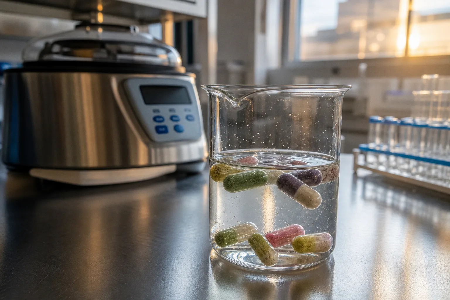 Sättigungskapseln im Labortest: Methodik und Ergebnisse